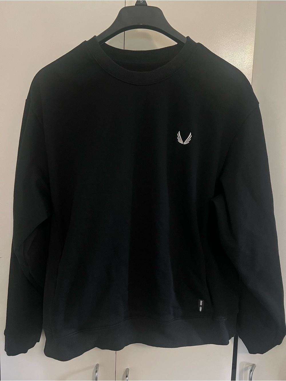 ASRV DSG-0984 Herringbone Crewneck Black Men’s Medium